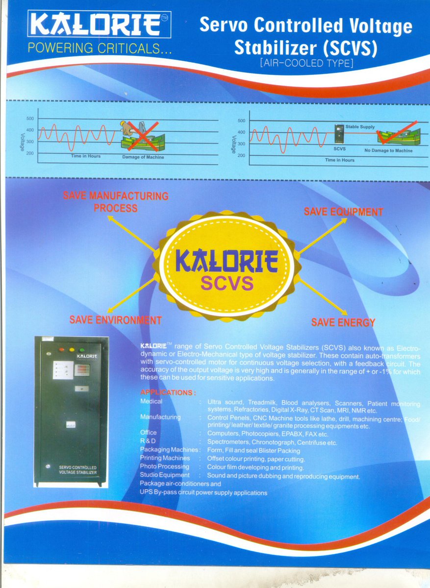 positrixppvtltd's tweet image. The Servo Controlled Voltage Stabilizers (SCVS) use an advanced electronic servo-motor concept to control a motorized variable transformer.
Visit: positrixpower.com/scvc.php
#scvs