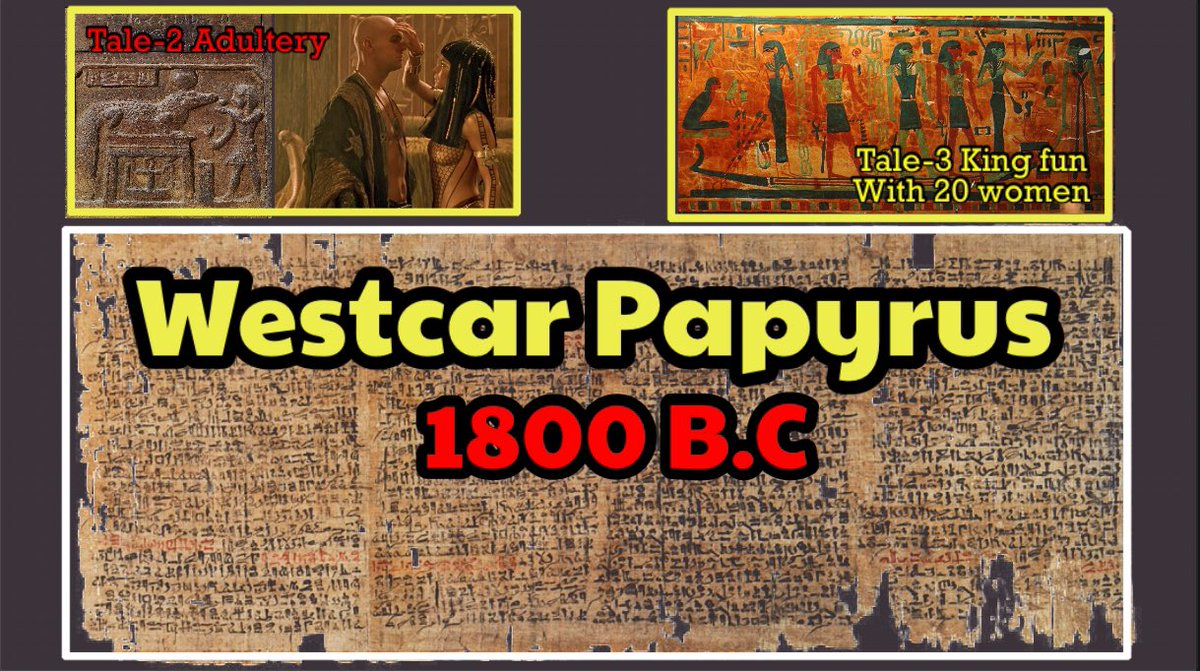 ancientory's tweet image. The Westcar Papyrus is an ancient Egyptian text containing five stories about miracles performed by priests and magicians.
👉youtu.be/qCSj_KAwIiU👈

#GoldenParade #PharaohsGoldenParade @AncientEgyptMag
@archaeologyart #ancientegypt #ThePharaohsGoldenParade