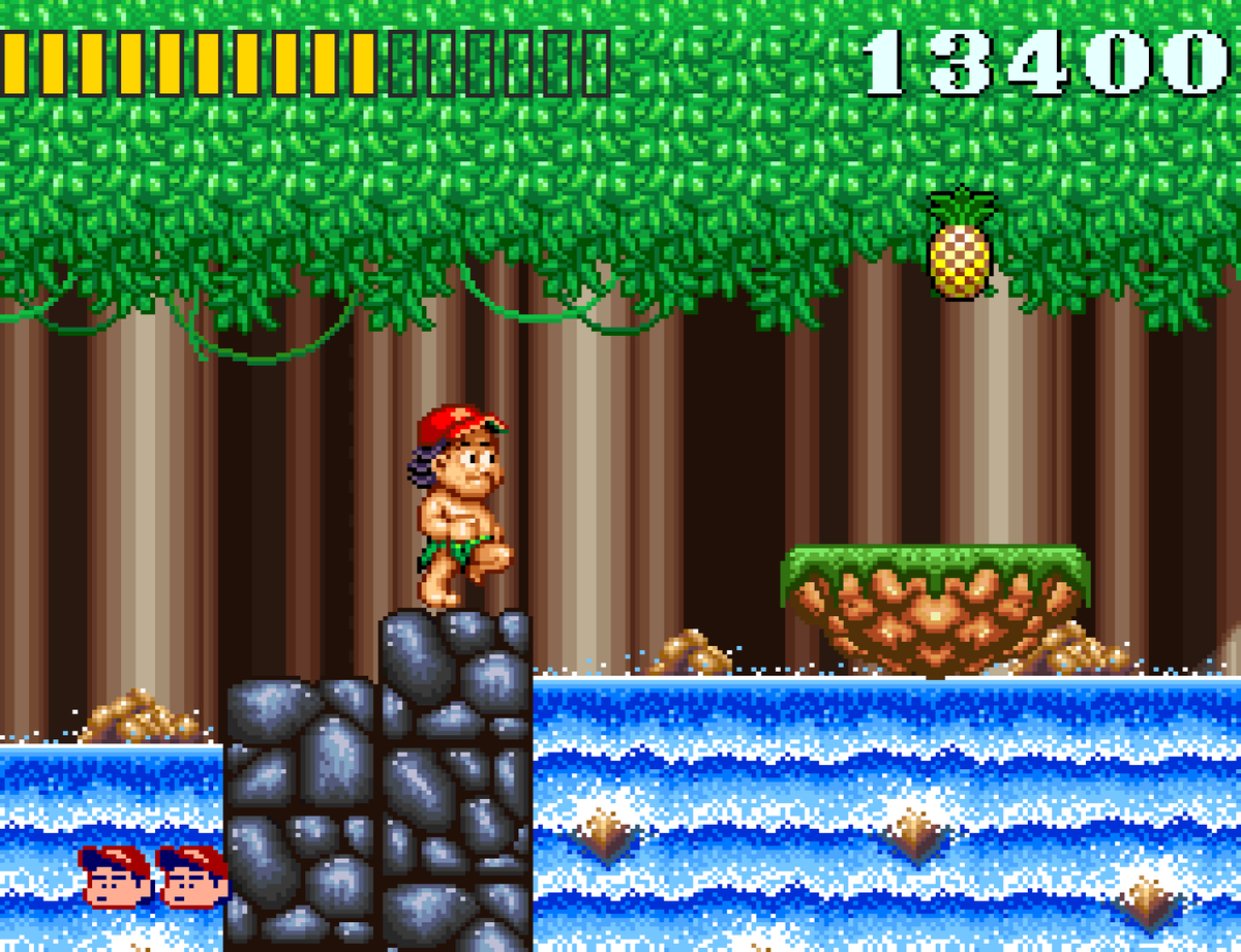 SirArturo3's tweet photo. Mucho colorido, muchos saltos, un protagonista carismático, y unos bosses espectaculares! La primera fase es un paseito, y tiene para mi gusto, la mejor melodía de todo el juego! #MasterHiggins al rescate!
#Retrogames #SuperAdventureIsland #PixelArt https://t.co/cl5wUvxDXN