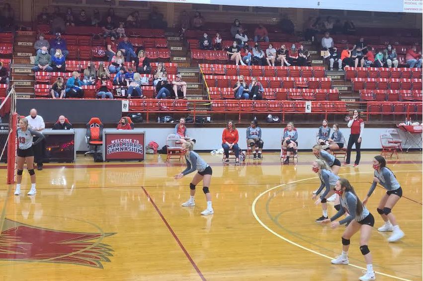 WFSportsdotcom's tweet photo. FCHS Lady Redbirds Frosh, JV &amp; Varsity V'Ball Teams Sweep H'Burg https://t.co/MVI2OqT9zD https://t.co/D4QpssPQLf