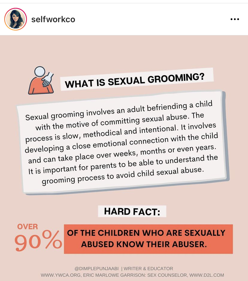 How adults choose children to sexually abuse.Read. Educate yourself and share.