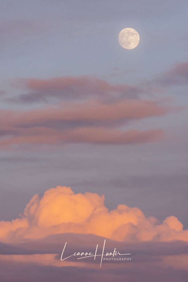 Beautiful cloud formations and pink skies. Taken a while ago when the moon was almost full. I love watching the clouds roll by on the open landscape. They take on such beautiful shapes and forms. Hope you have a lovely Friday. 😊#clouds #weather #skies #moon #pink #colour #Friday