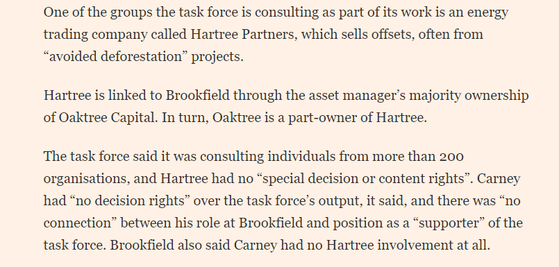 Despite Carney's important climate legacy as ex-Governor of the BoE, he now faces conflicts of interest that could influence his actions as chair of a taskforce on offsets & COP26 repThe Alliance presents an opportunity to stay clear of the flawed concept of avoided emissions