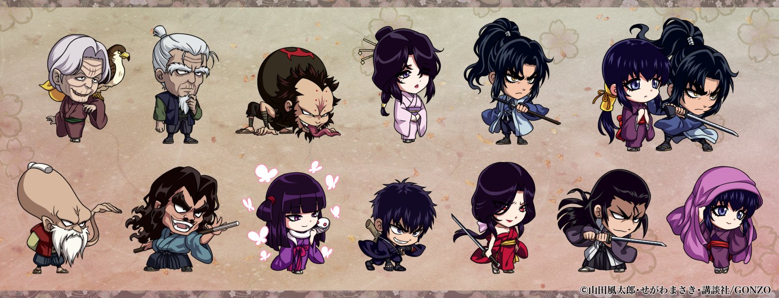 草野 ジョーカーギャングロード バジリスクコラボイベントのミニキャラ 素体 を描かせて頂きました 14人分 それぞれ立ち絵と気絶の二種類です どうぞ宜しくお願い致します T Co Uxjvmpulhv ジョーカーギャングロード バジリスク