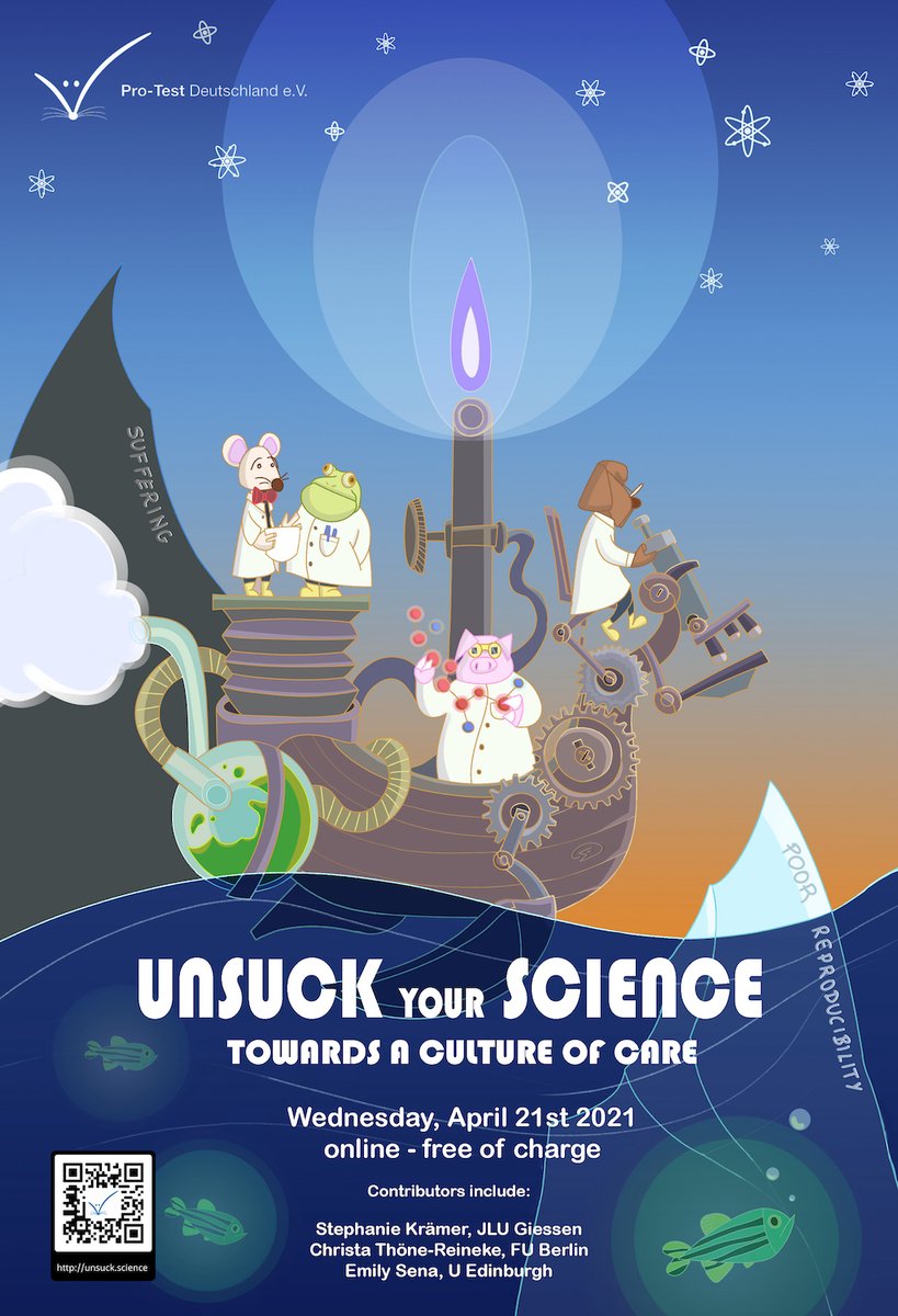 ProTestDE's tweet photo. If you haven't already registered for our FREE upcoming event on April 21st, 2-5pm, and need an extra nudge of convincing, the abstract book is now available for download on our event website! Check out our amazing line-up of speakers! #unsuckscience https://t.co/lsN8fMMaZ7 https://t.co/O76TCeGYzE