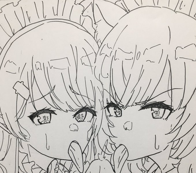 ペン入れ終わったので仕上げていきます〜 