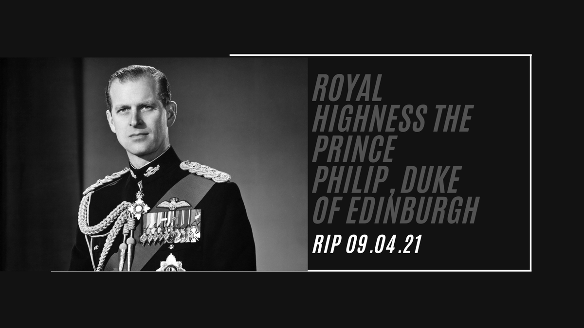 Our thoughts are with Her Majesty The Queen and her family at this sad time.