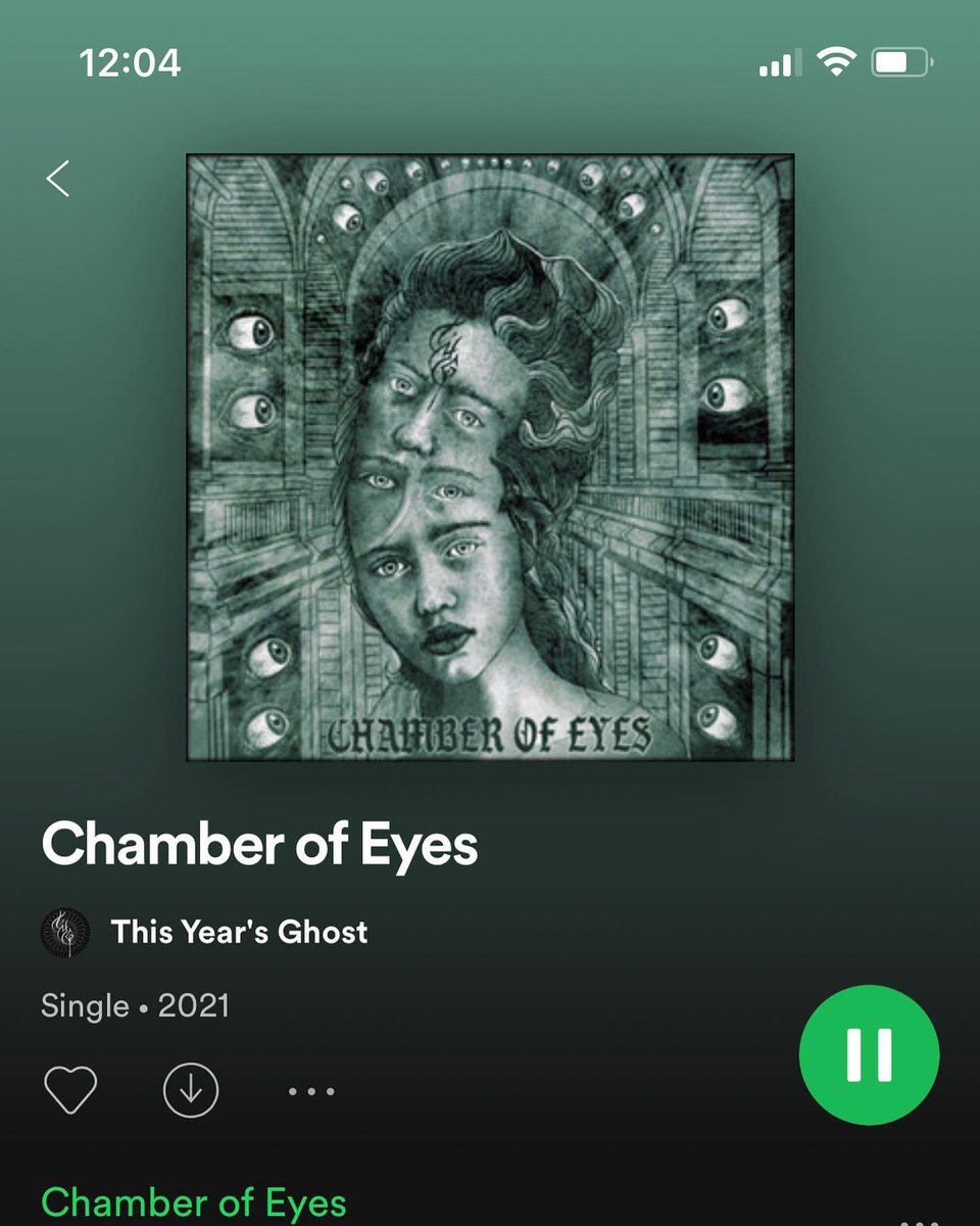 thisyearsghost's tweet image. OUT NOW. Give our new single Chamber of Eyes a listen today, add it to playlists, let us know what you think. It’s a banger. #newmusicalert #newmusic #spotify #single #metal #grunge #rock #itunes #london #3MusicAwards21 #AlternativeRockSongOfTheYear #letsdance