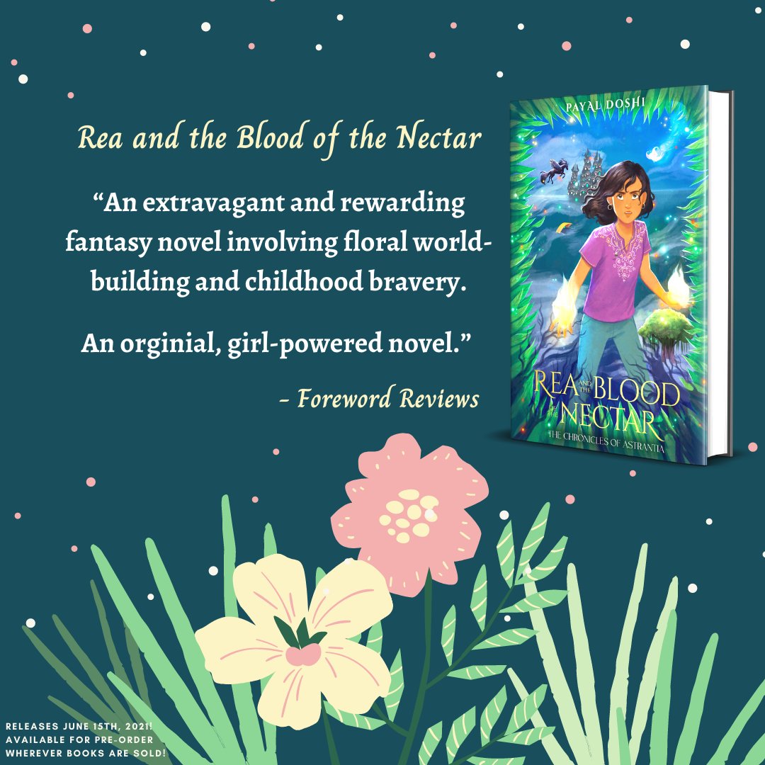 We are THRILLED for this review of Rea and the Blood of the Nectar! Ready to add this "original, girl-powered novel" to your home library?! Pre-order your copy today: buff.ly/32tgOH2 #preorder #bookreview