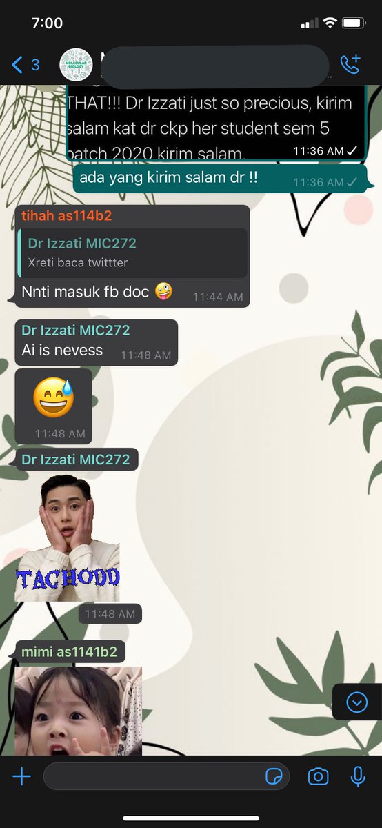 Dr Izzati is currently happy that we basically went overnight 