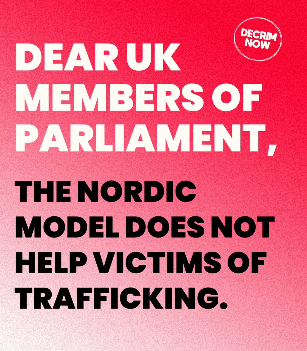  @libertyhq signed our open letter against the Nordic Model Liberty challenges injustice, defends freedom and campaigns to make sure everyone in the UK is treated fairly. Join us. Stand up to power.Read the letter here  https://decrimnow.org.uk/open-letter-on-the-nordic-model/  #NoToNordicModel