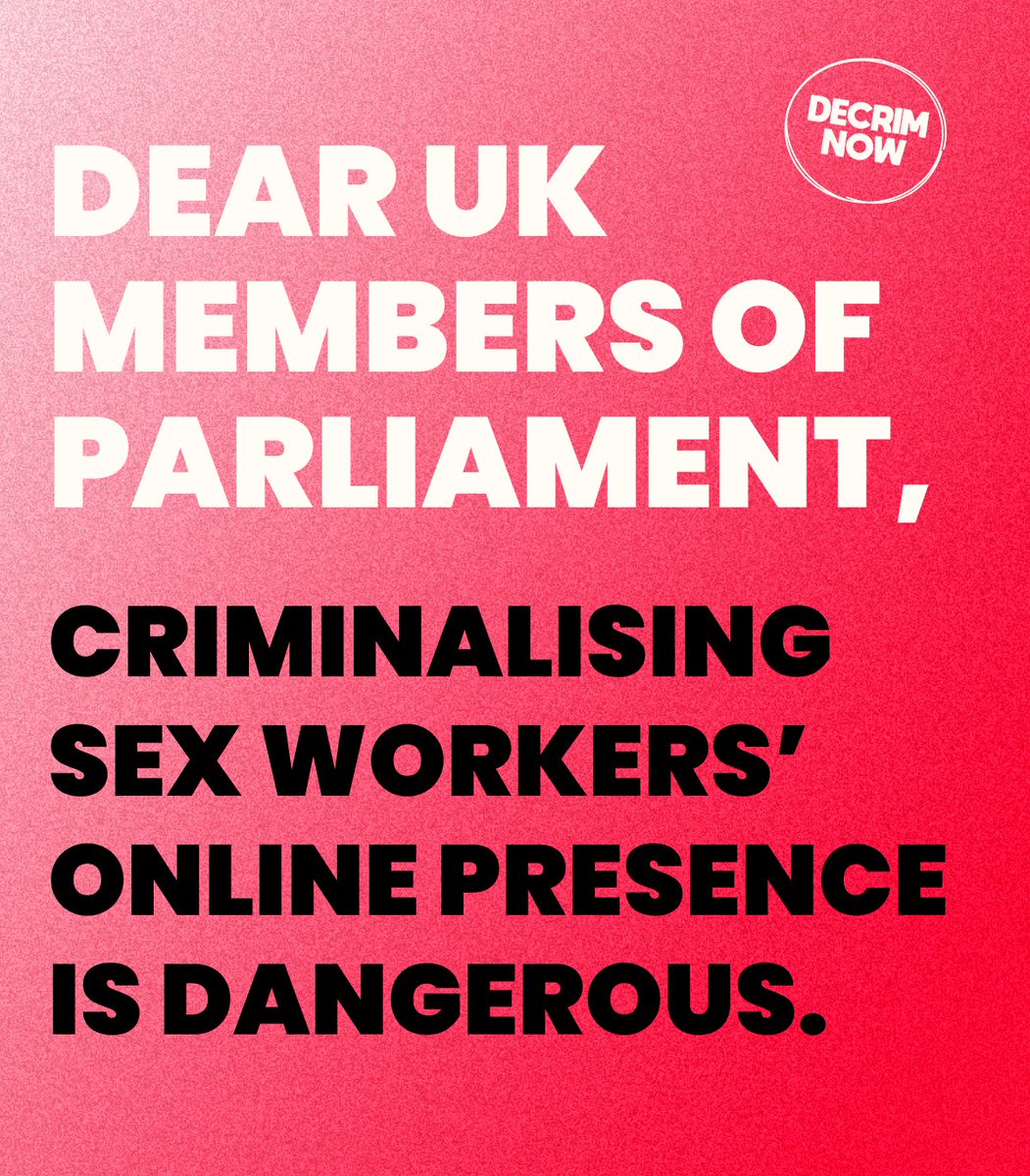  @UKAPHQ signed our open letter against the Nordic Model Members trade association specialising in adult content production.Read the letter here  https://decrimnow.org.uk/open-letter-on-the-nordic-model/  #notonordicmodel