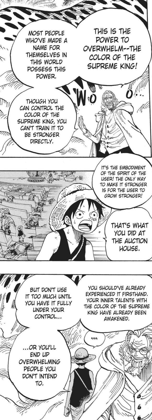 Feral 🎄 on X: So when Zoro hits the end of the line and makes one last  ditch attack to get Kaido away from Luffy, awakening his conquerors, we are  shown a