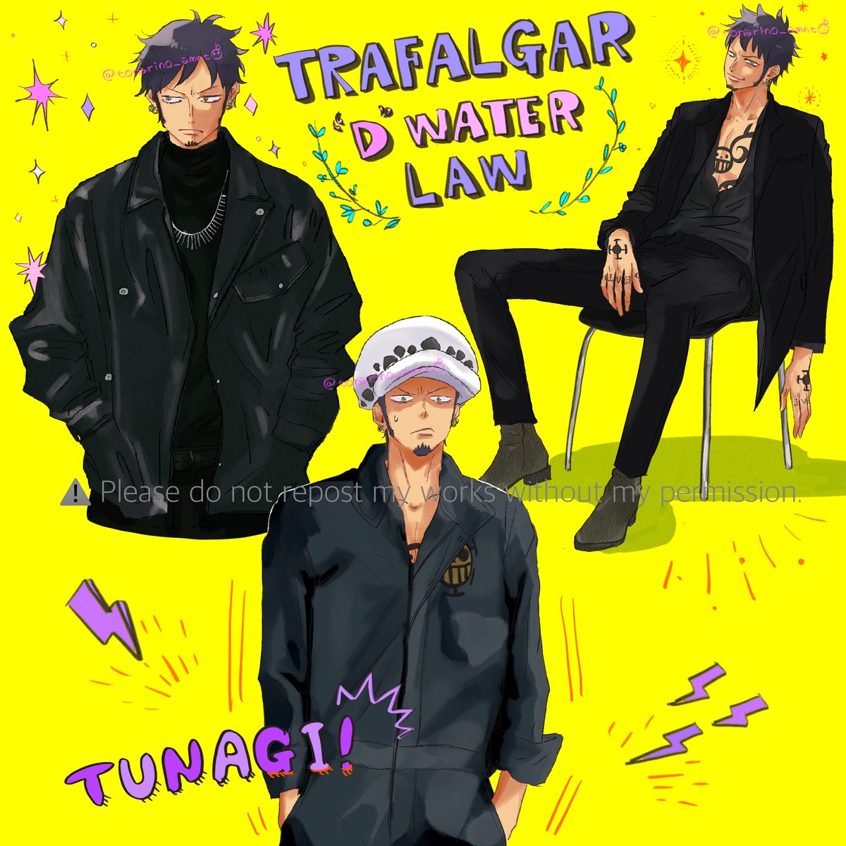 となりのあまなつ در توییتر ワンピース トラファルガー ロー まっくろコーデの ローさん 詰め合わせ リクエストありがとうございました