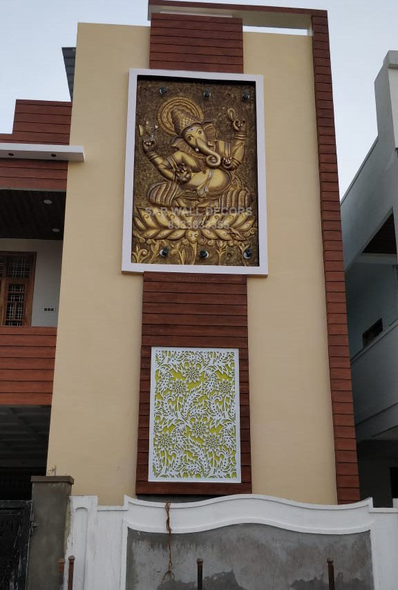 Sar Wall Decors On Twitter GANESH ELEVATION MURAL COMPLETED UPPAL sar-wall-decors-on-twitter-ganesh-elevation-mural-completed-uppal