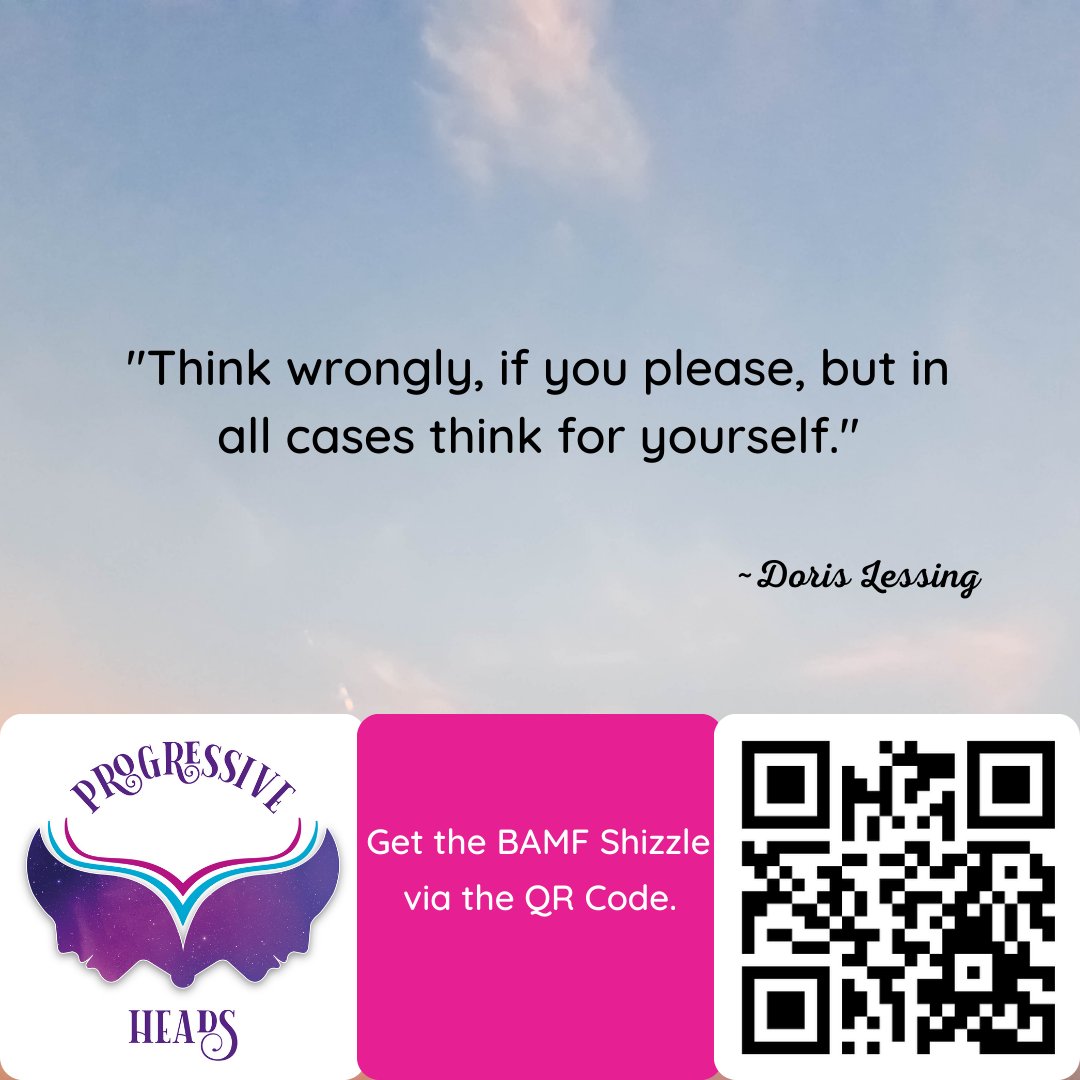 Quote of the Day 

"Think wrongly, if you please, but in all cases think for yourself." - Doris Lessing 

#quoteoftheday #success #bemorebamf