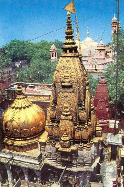 because of its three domes are made up of pure gold.It is remarkable to see how this temple has stood the numerous tests of time and stands in all its glory, even after several invasion.The temple has been mentioned in the skandh purana.