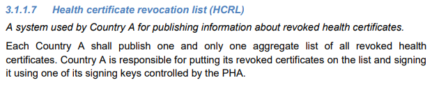 While we are on the signature topic. What happens if a signing key has been abused? The proposal says there will be a list of revoked certificates per country. Will that country add all certificates signed by the abused key?