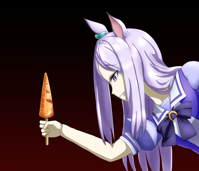 メジロマックイーン描き描き。参考資料はEVA初号機。
#ウマ娘 