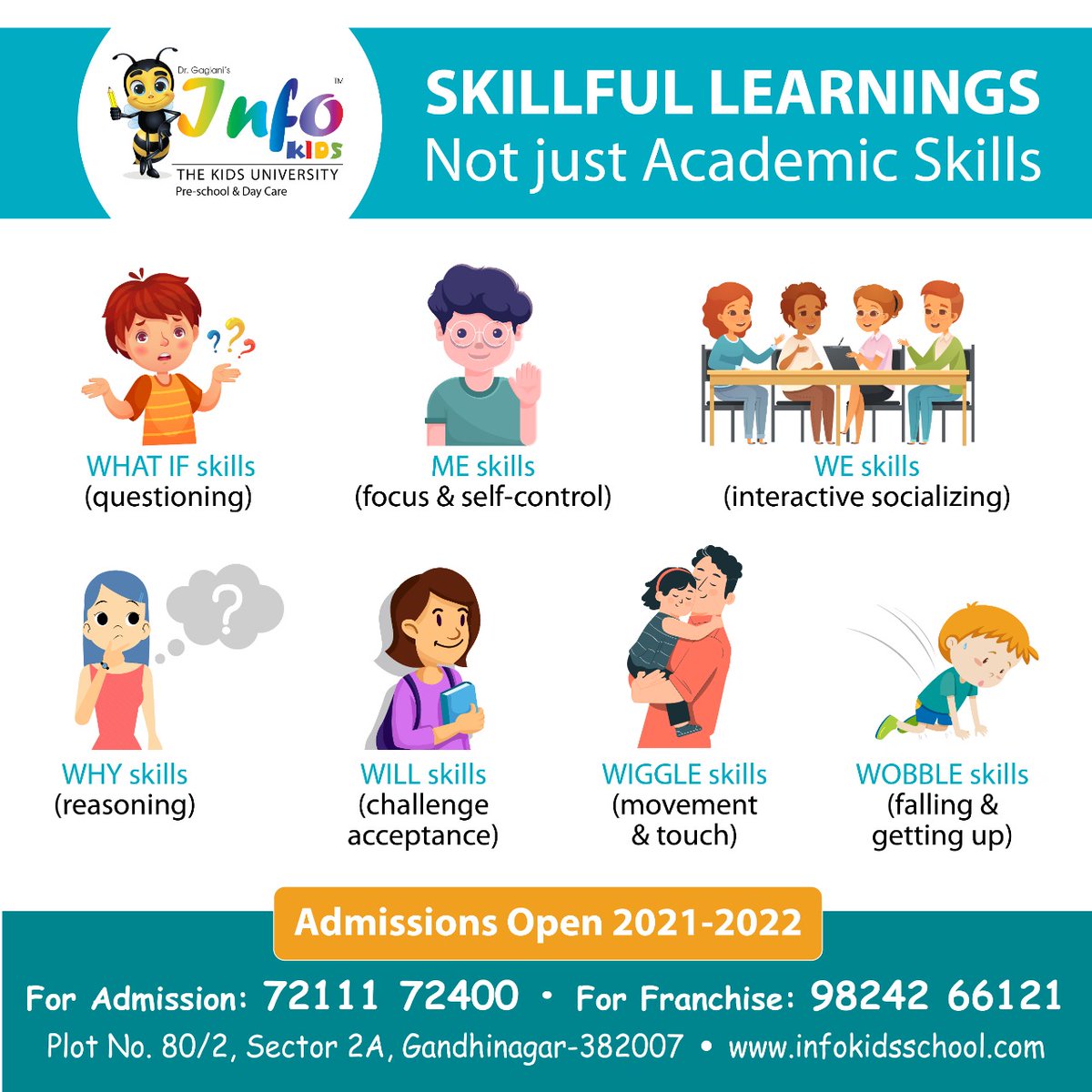 InfoKidsSchool's tweet photo. Apply for Admission 72111 72400⁣

#InfoKidsSchool #admission #preschool #kids #education #daycare #playgroup #playschool #learnthroughplay #funforkids #playideas #playideas #gandhinagar #Infocity https://t.co/1kimS5Y3Nw
