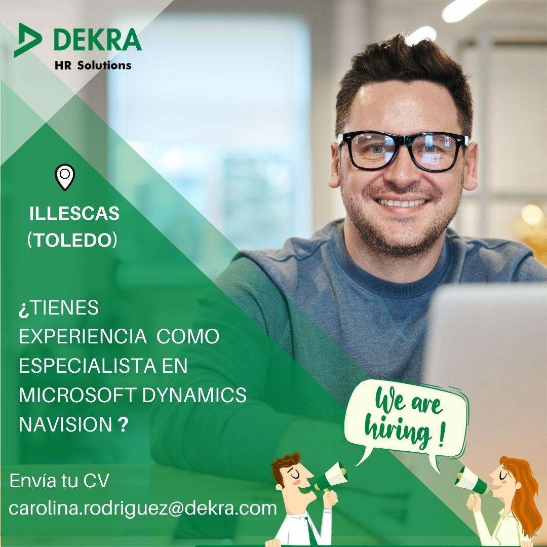 DekraEmpleo's tweet photo. 📢Seleccionamos a un perfil polivalente especialista en Microsoft Dynamics Navision.
📍Illescas (Toledo)
Envía tu CV a carolina.rodriguez@dekra.com con asunto " Especialista en Microsoft Dynamics Navision"

#trabajotoledo #empleotoledo #ofertadetrabajo #empleo #trabajo https://t.co/diMXKCuXFw