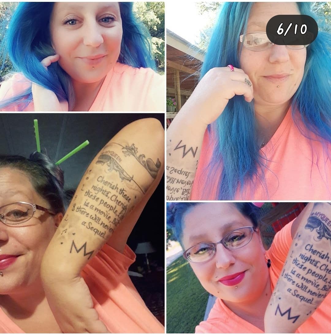 TattedBarbie82's tweet photo. Dont get me wrong Im praying #NickiMinaj wants π to Tour again! i still have my #QueensQuarters Passes lol π π literally idk im still praying I can get #vip #MeetAndGreet I had PIT TICKETS AND #Queen even liked That i did.. I have a Spot just For your signature on my Sleeve https://t.co/gQO3iFr9aD