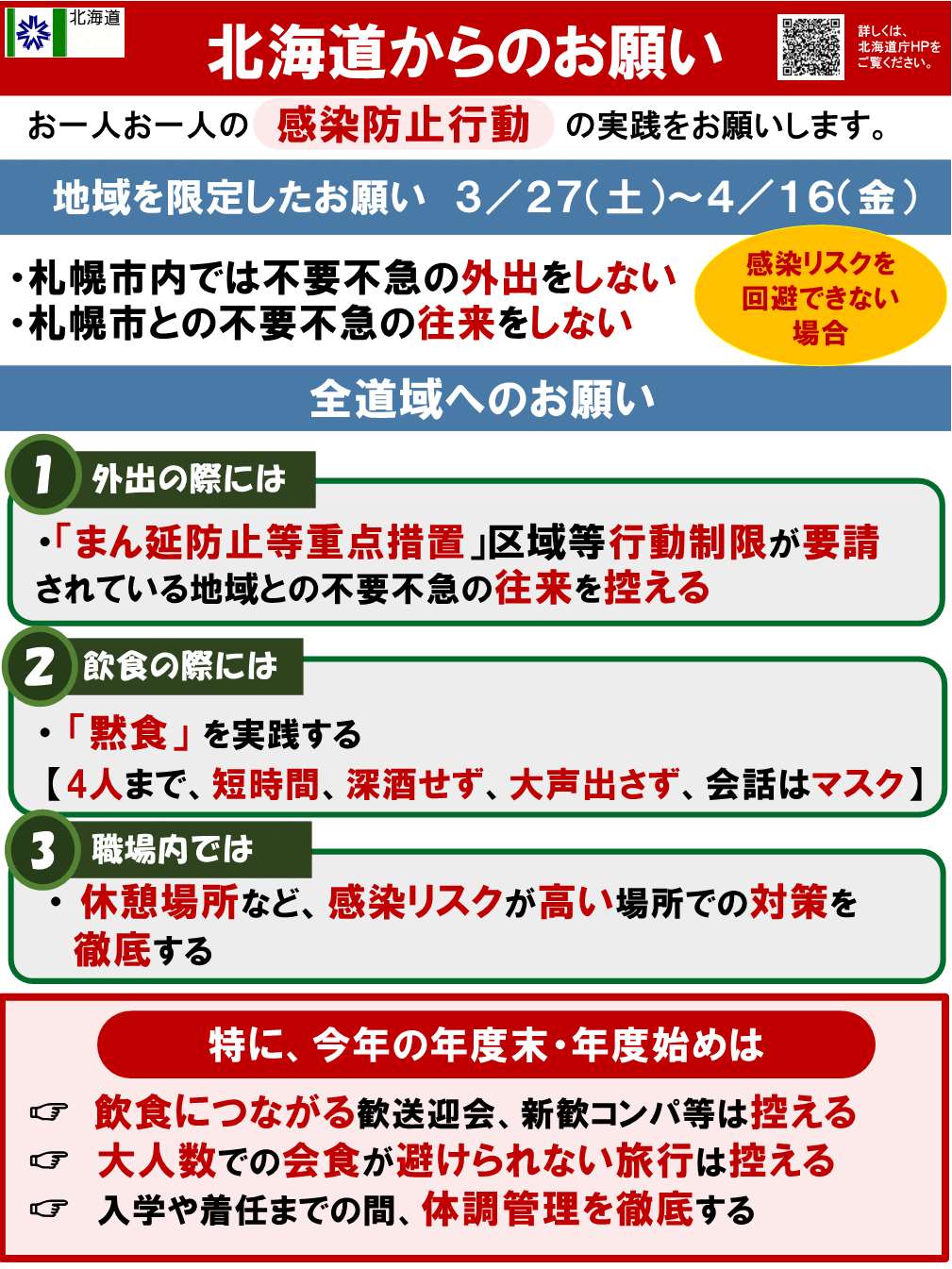 措置 重点 防止 まん延 北海道 等