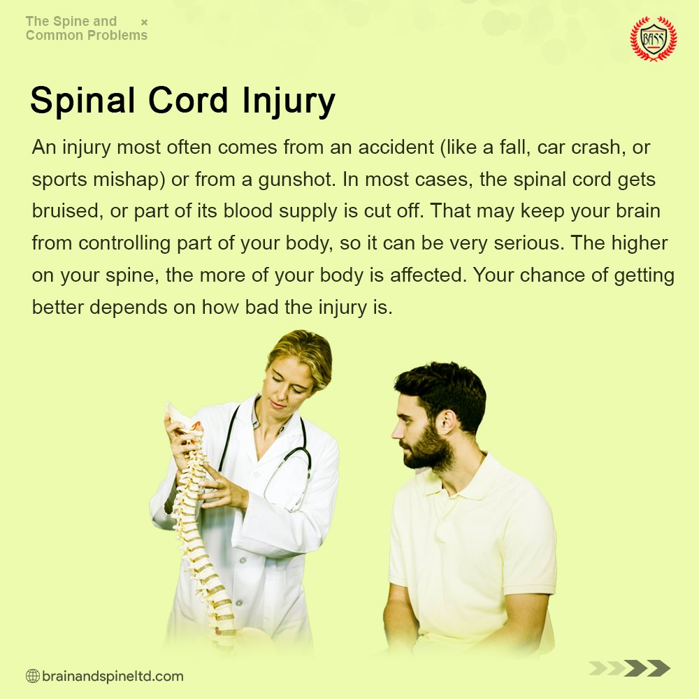 4. SPINAL CORD INJURYThis is damage to the spinal cord.Common Symptoms Of Spinal Cord Injury Includes:- Inability to walk- Loss of control of the ability to urinate or pass feaces- Unconsciousness- Headache- Pain, pressure, and stiffness in the back or neck area, etc