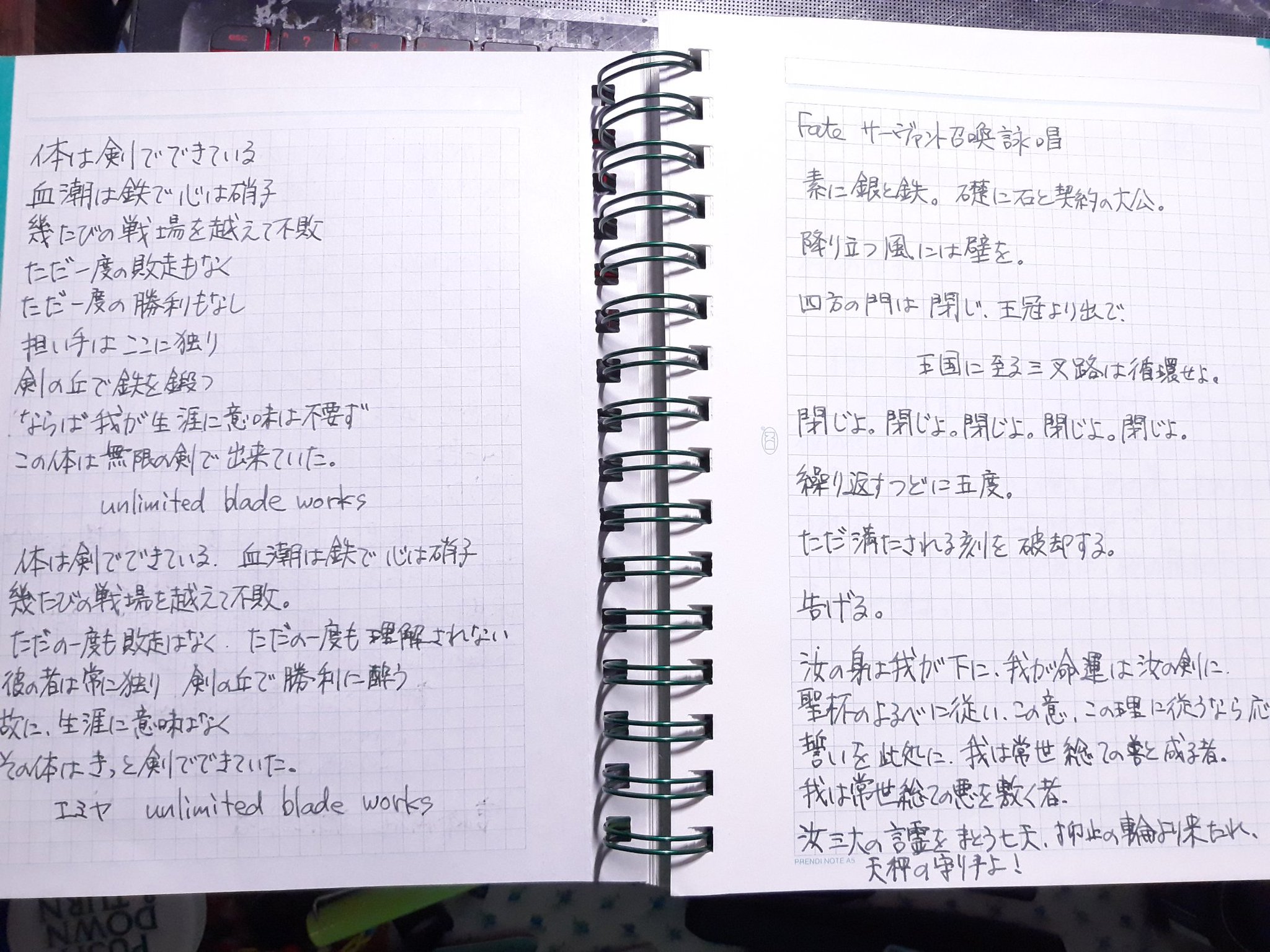 Halona 中二病全開してみた Fateの詠唱を万年筆で書く なんて楽しい時間だろう 万年筆 Fatestaynight 中二病 厨二病 詠唱 Halona 中二病全開してみた Fateの詠唱を万年筆で書く なんて楽しい時間だろう 万年筆 Fatestaynight 中二病 厨二病 詠唱