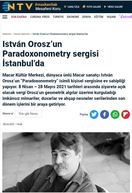 MacarKultur's tweet photo. István Orosz’un “Paradoxonometry” sergisi bugünden itibaren merkezimizde ziyaret edilebilir. Hem sergiyi hatırlatalım hem de haberini paylaşalım... 😊

https://t.co/59q1xkzEMv

#sanat #sergi #haftasonu #galeri https://t.co/p3xHiYyPiO