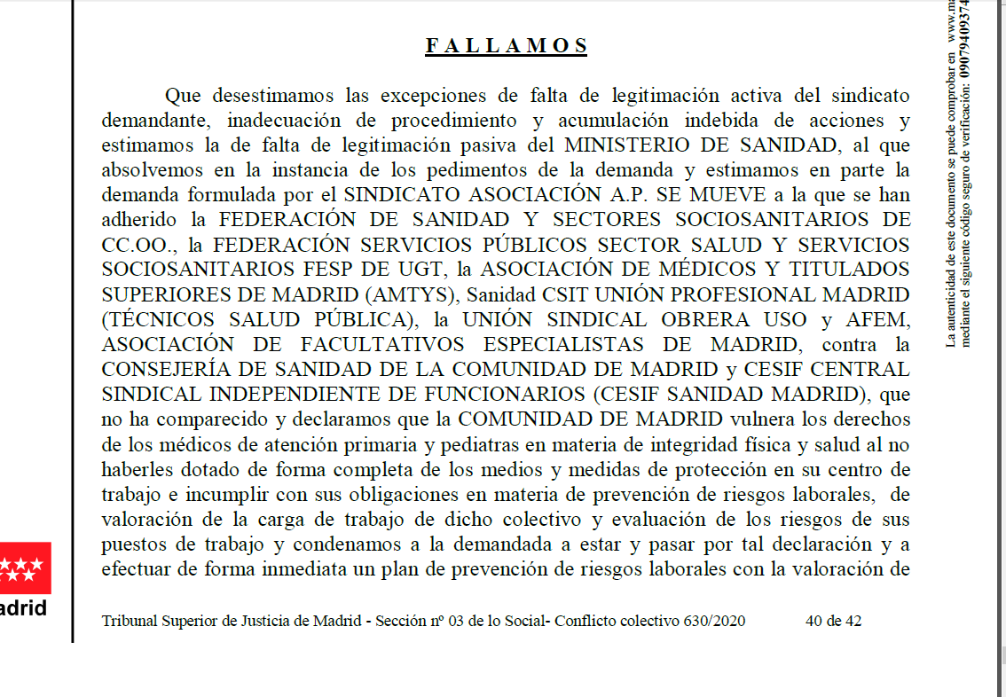 EconoiurisES's tweet photo. Estamos muy felices por poder anunciar que el TSJM ha estimado las peticiones de nuestros clientes, médicos de AP @apsemueve. Ha sido un año de mucho trabajo y esfuerzo, que finalmente tiene su recompensa. Enhorabuena a todos/as. 👏👍 https://t.co/b8iROyuu2n