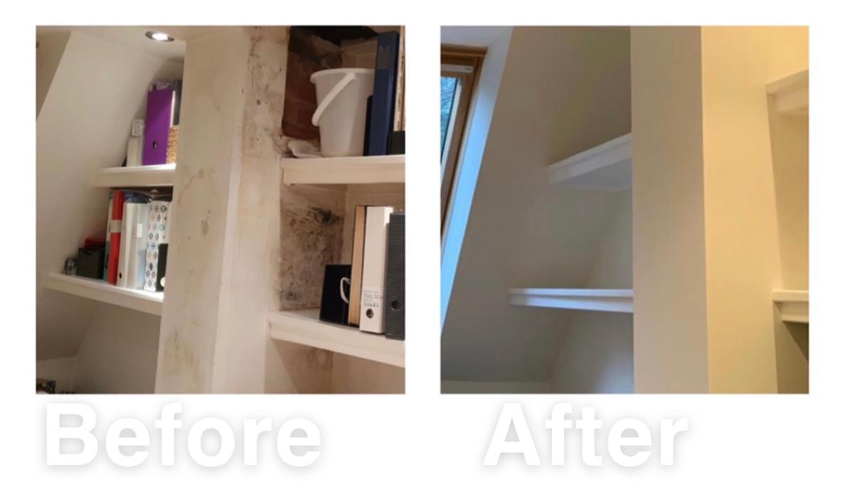 AspWestLondon's tweet photo. Our team managed to successfully complete several projects during the pandemic.  Here is the #BEFOREAFTER of a project in #PrimroseHill #London following a #leak. #insuranceclaim #covid19 https://t.co/s0rkomrQJQ