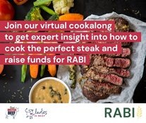PamRABI's tweet photo. To celebrate #GBBW2021 (23-30 April) we’re teaming up with award-winning chef @chefchriswheeler and @karl_p327 from @ahdb for a virtual cookalong fundraiser! 🍽️

Join us on Friday 23rd April, 7-8.30pm to create your own classic three course menu. 
https://t.co/d5Tefgxr1b https://t.co/fnQrnc32sj