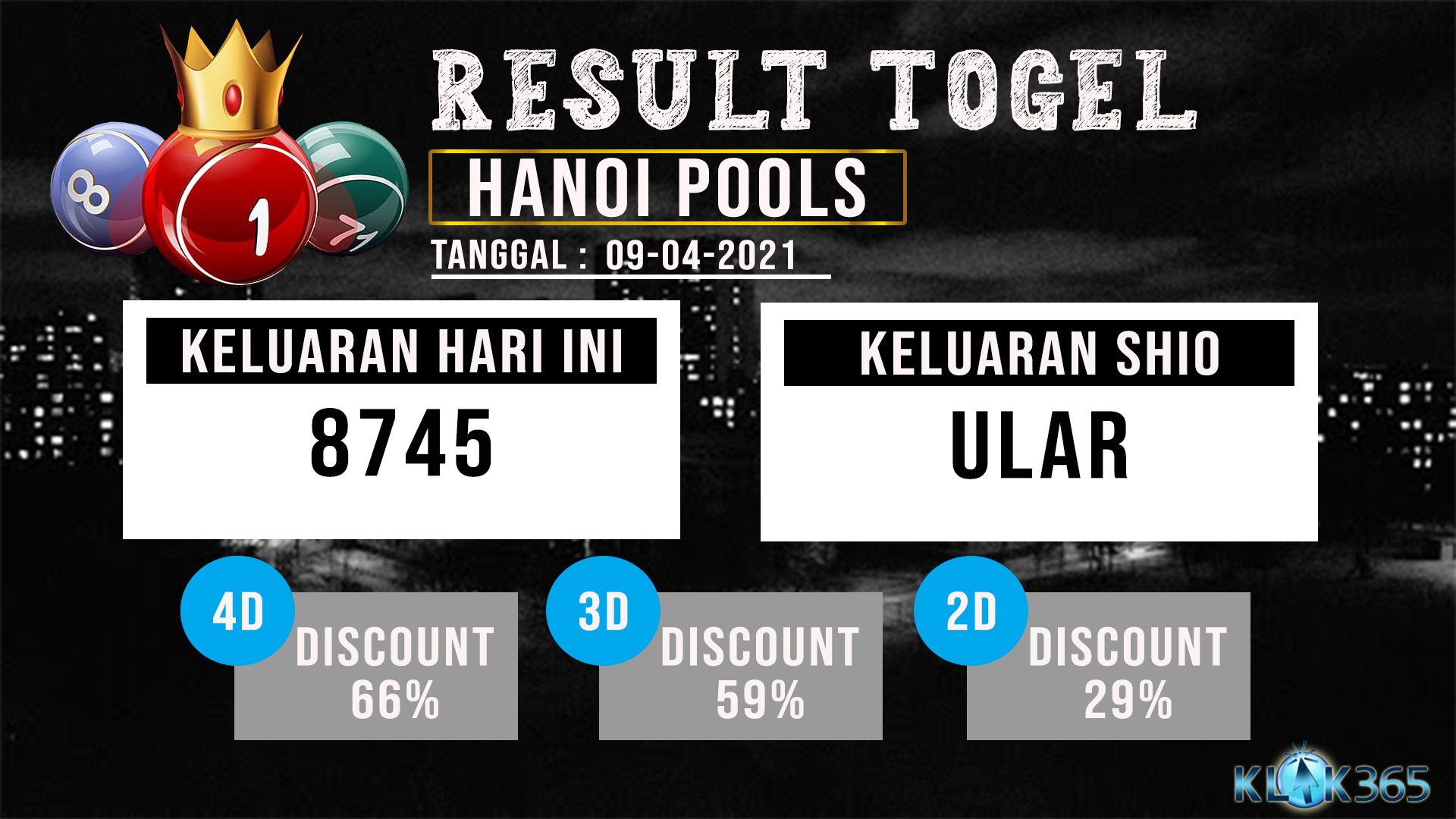 Kiss4d Hari Ini
