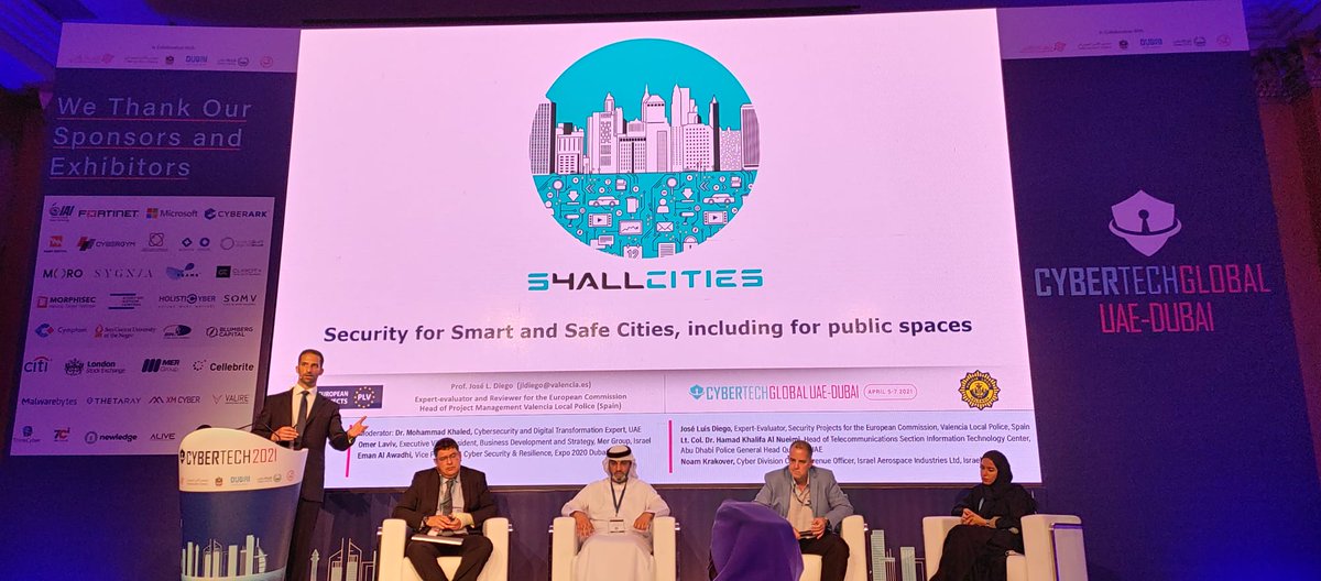 Our partner <a href="/policialocalvlc/">PoliciaLocalValència</a> presented <a href="/s4allcities/">S4AllCities_H2020</a> to the #CybertechGlobal2021 audience in #Dubai Representatives from worldwide authorities, police forces, companies and research institutions attended this panel discussion on #SmartCities and #cybersecurity
 <a href="/EU_H2020/">Horizon 2020</a> #H2020