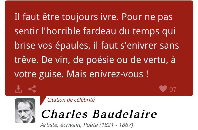 Charles Baudelaire Citation