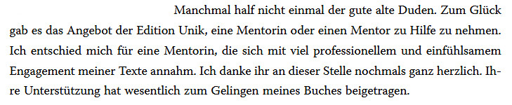 MenschMeyerText's tweet image. #Schreiben kann eine sehr intime Erfahrung sein. Umso schöner, wenn ich als Mentorin ein paar Schritte mit auf dem Weg zum #Buch gehen darf - und meine Begleitung so wertvoll ist 💛

edition-unik.ch/journal/2021/e…

#SchreibDeinBuch #EditionUnik #AuthorsLife #AmWriting #Buchschreiben