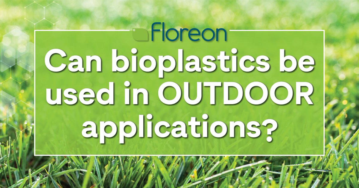 Can our #bioplastic be used in outdoor applications?

Floreon has the performance to last and will #degrade only in controlled #commercialcomposting.

#floreon #biodegradable #innovation #sustainability
