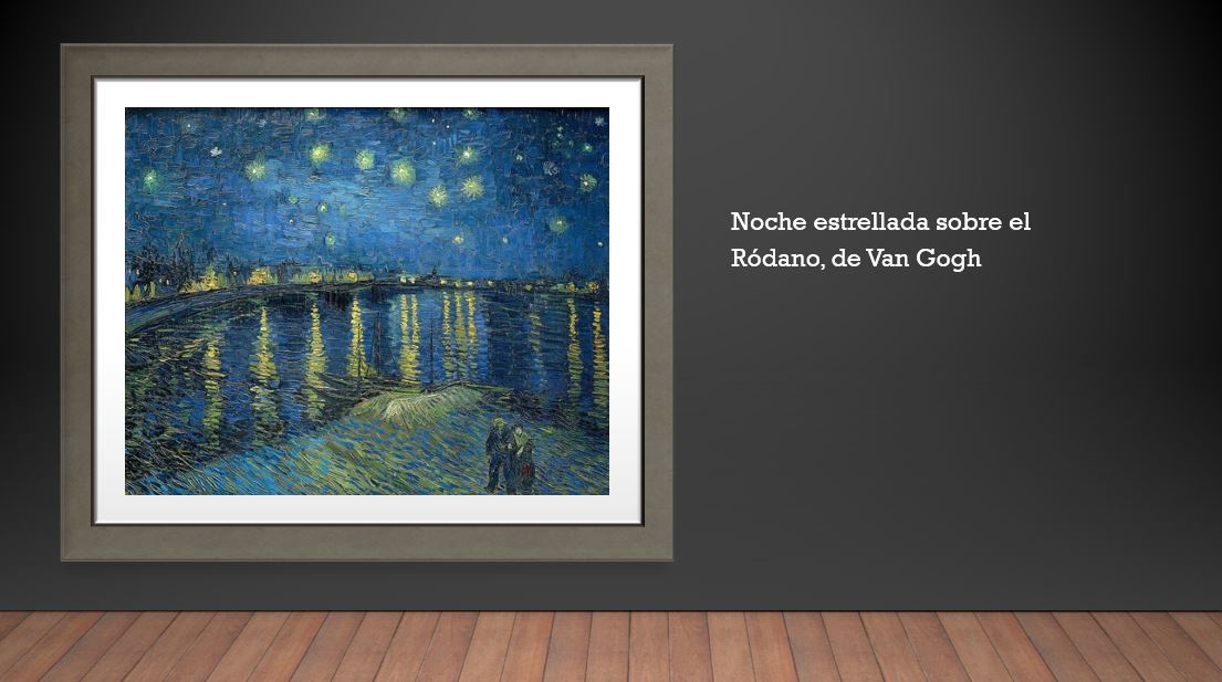 elagoradiario's tweet photo. #WaterFriday 💦🖼 | El desafío de pintar por la noche intrigaba a #VanGogh. El punto de vista elegido para 'Noche estrellada sobre el Ródano' le permitió capturar los reflejos de esta pareja sobre el #agua azul brillante del río. ¿Conoces esta obra de arte de 1888? https://t.co/1ZTrL8S3mr