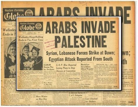 1937: Arabs reject Peel Partition 1947: Arabs reject UNGA Partition. Arabs promised Jews “A WAR OF EXTERMINATION AND A MOMENTOUS MASSACRE” & on day Israel declared Independence 7 Arab armies invaded nascent Israel intending to destroy Israel  & kill 600,000 Jews