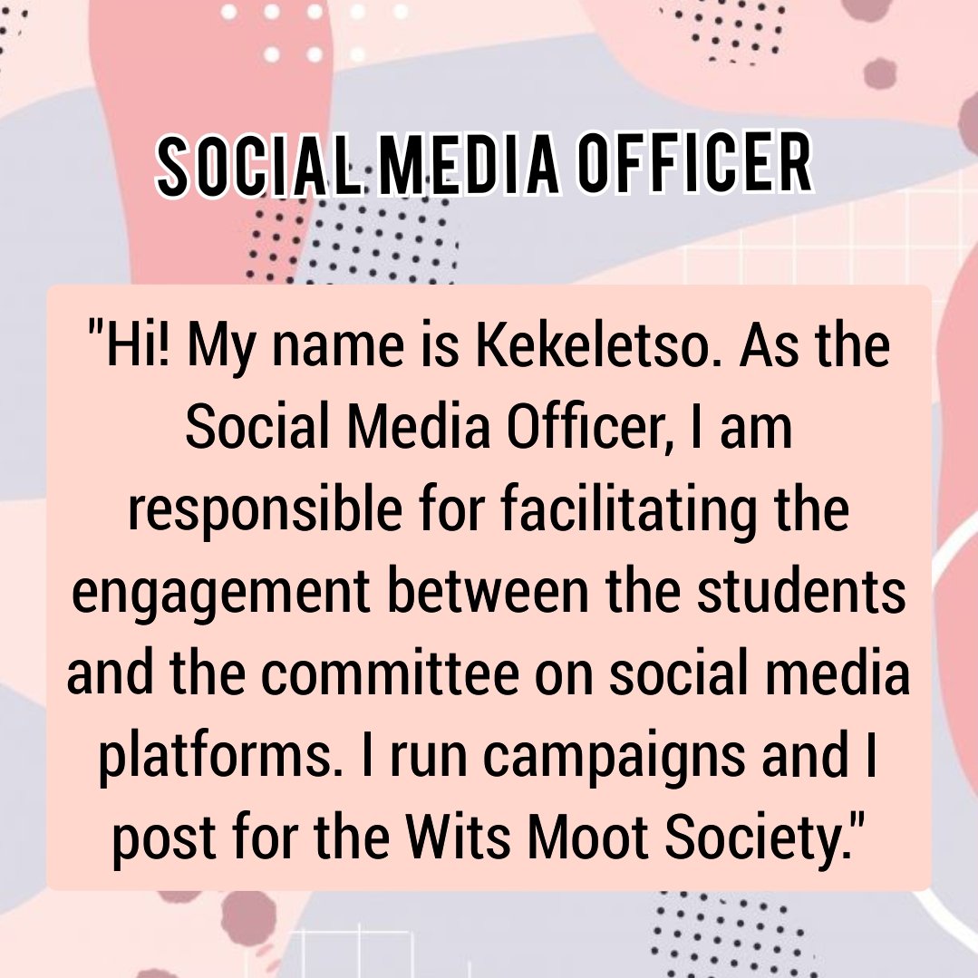 Meet Kekeletso Masenya, the Social Media Officer for 2021 👩🏾‍⚖️