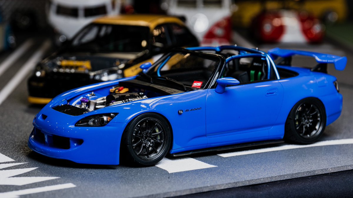 QL_CUSTOMS's tweet photo. Portfolio |  S2000
  ☑︎MUGEN front bumper
  ☑︎Spoon side mirrors
  ☑︎S2000 CR wing
  ☑︎CUSCO 6 point roll bar
  ☑︎Turbocharged F20C
  ☑︎AP racing CP9440 brake kits
  ☑︎18" RAYS Volk Racing CE28

#124MOTORING
#carmodels
#TAMIYA https://t.co/fMmePmpotn