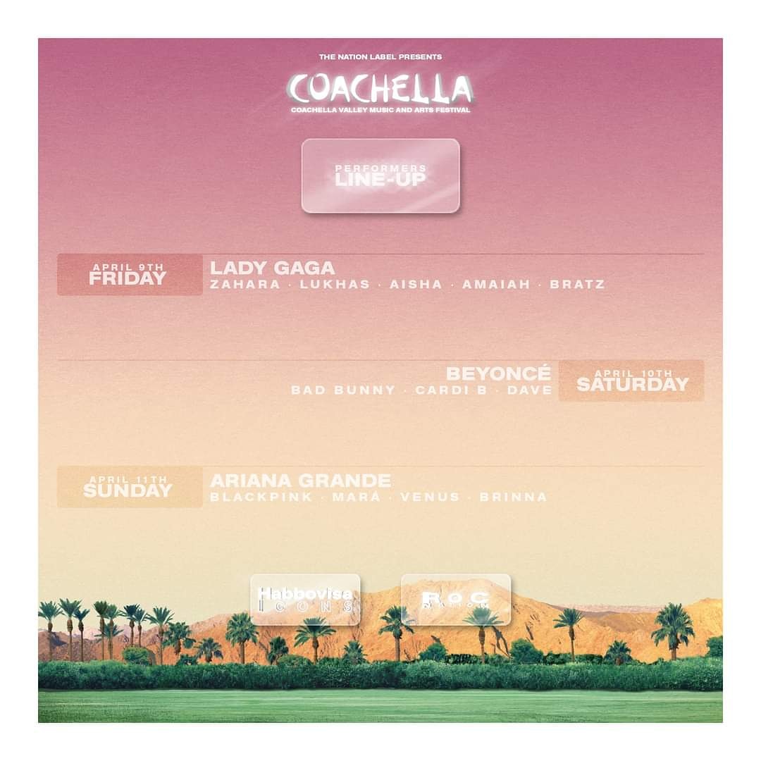 OficialHV's tweet photo. 🌵 The 2021 Coachella 🌵 

It's here and it's huge, with Beyoncé Habbo set to headline Saturday 🌴

🚀 APRIL 9th - 10th - 11th | 17 EST / 23 GMT 🚀

📍 INDIO, California. | https://t.co/ZHW0wCX4ZY

Sponsored by:
Habbovisa x VISA Icons x TB Label x ROC Nation

#HabboCoachella https://t.co/cCAp34Pdr9