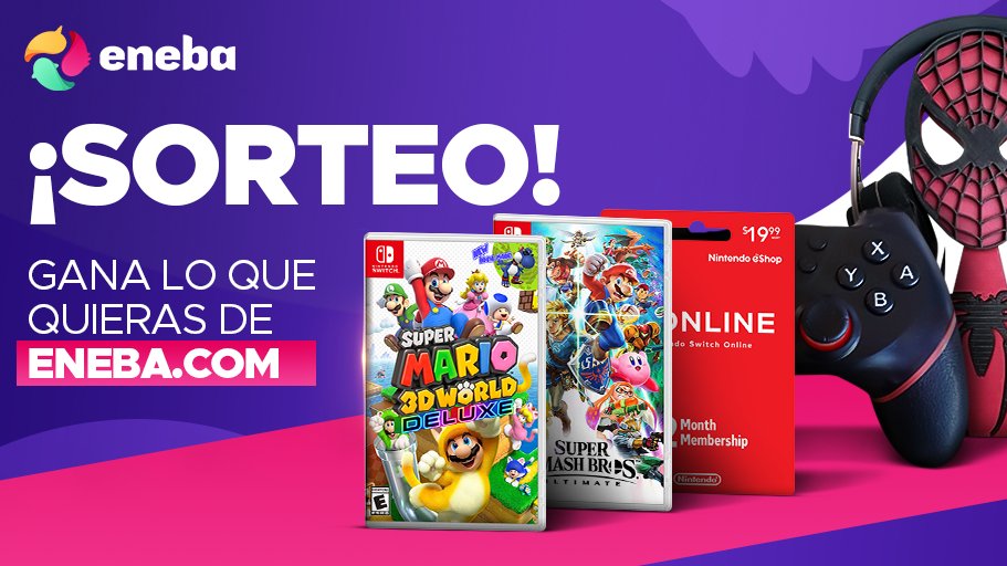 Nintenderos's tweet photo. ¡Sorteamos una tarjeta de 50€ para gastar en juegos físicos, juegos digitales, tarjetas prepago y más en Eneba!

1⃣ Sigue a @eneba_es y @Nintenderos
2⃣ RT aquí

Válido para España y Latinoamérica hasta el 14 de abril. ¡Suerte a todos! https://t.co/zKDaOde85h