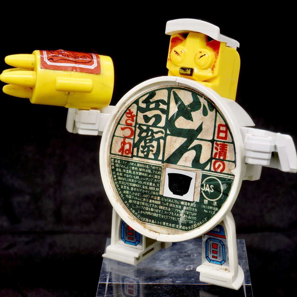 テレコマ戦士を集め始めました。今回はどんぶりマンとカップマン。1985