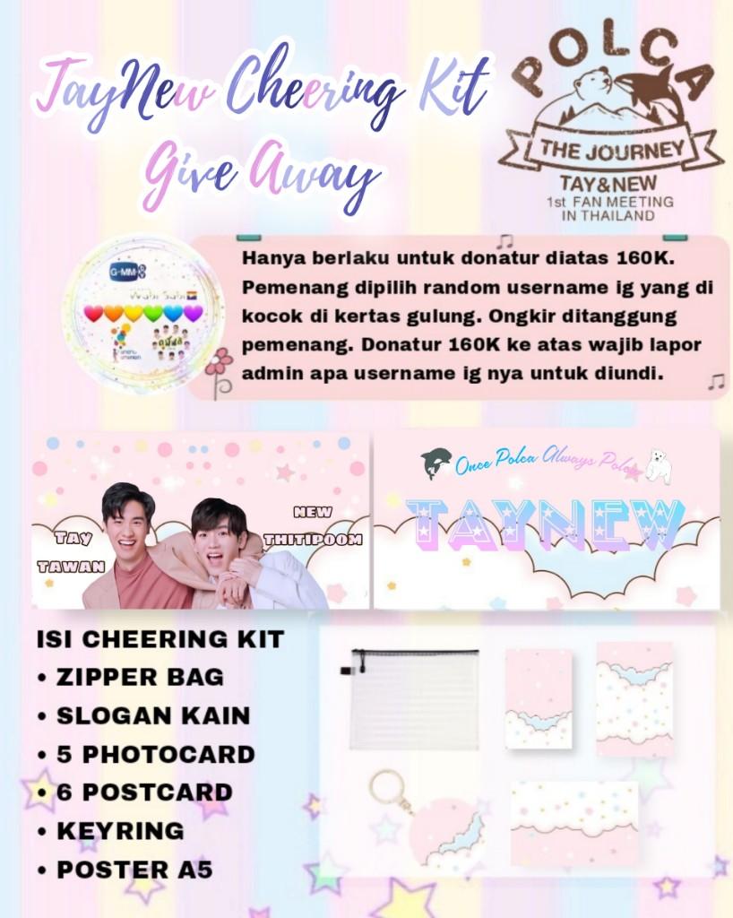 inapartyevent_'s tweet photo. TN Cheering Kit Give Away dalam rangka Polca The Journey
Give Away ini hanya berlaku untuk donatur Polca The Journey bernominal start 160K.
Ongkir ditanggung pemenang ya
TERAKHIR RSVP TANGGAL 1 MEI 2021 Link RSVP? DM AJA!
#Tawan_V #Newwiee #เตนิว #PolcaTheJourney #TayNew #โพก้า https://t.co/UJZaDjwNaV