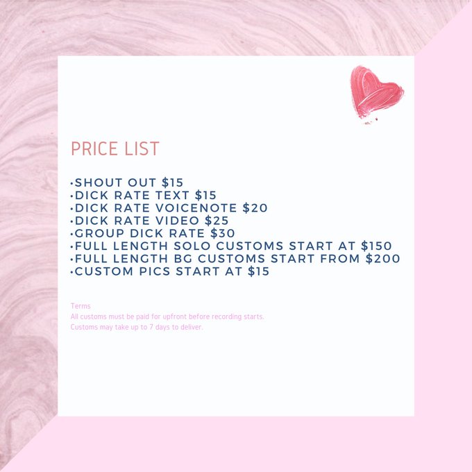 New Price List for customs &amp; lives! Contact me 😘  https://t.co/8Qsy9hGl9v https://t.co/3otrRsaDgy<a href="/tag/snap"class="tags"><span>#snap</span></a>