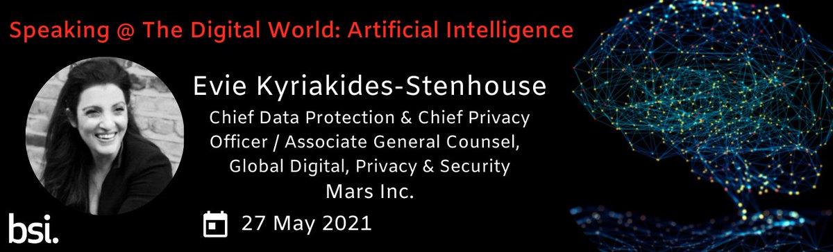 Evie Kyriakides-Stenhouse will be speaking at the Digital World: Artificial Intelligence virtual conference 27 May. This panel session will provide you with the opportunity to learn from leaders deploying AI in different sectors. Register your place: lnkd.in/dQppEEr #AI