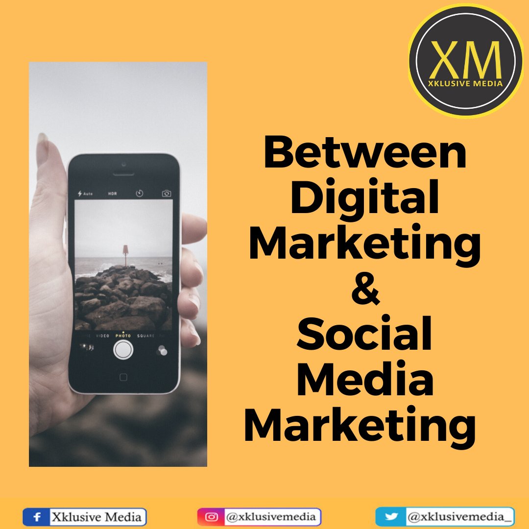 Social Media Marketing is one of the available channels of Digital Marketing. Many people believe that by doing social media marketing they are doing digital marketing but this is not 100% true, there are many components that makes up digital marketing. #SMM  #DigitalMarketing