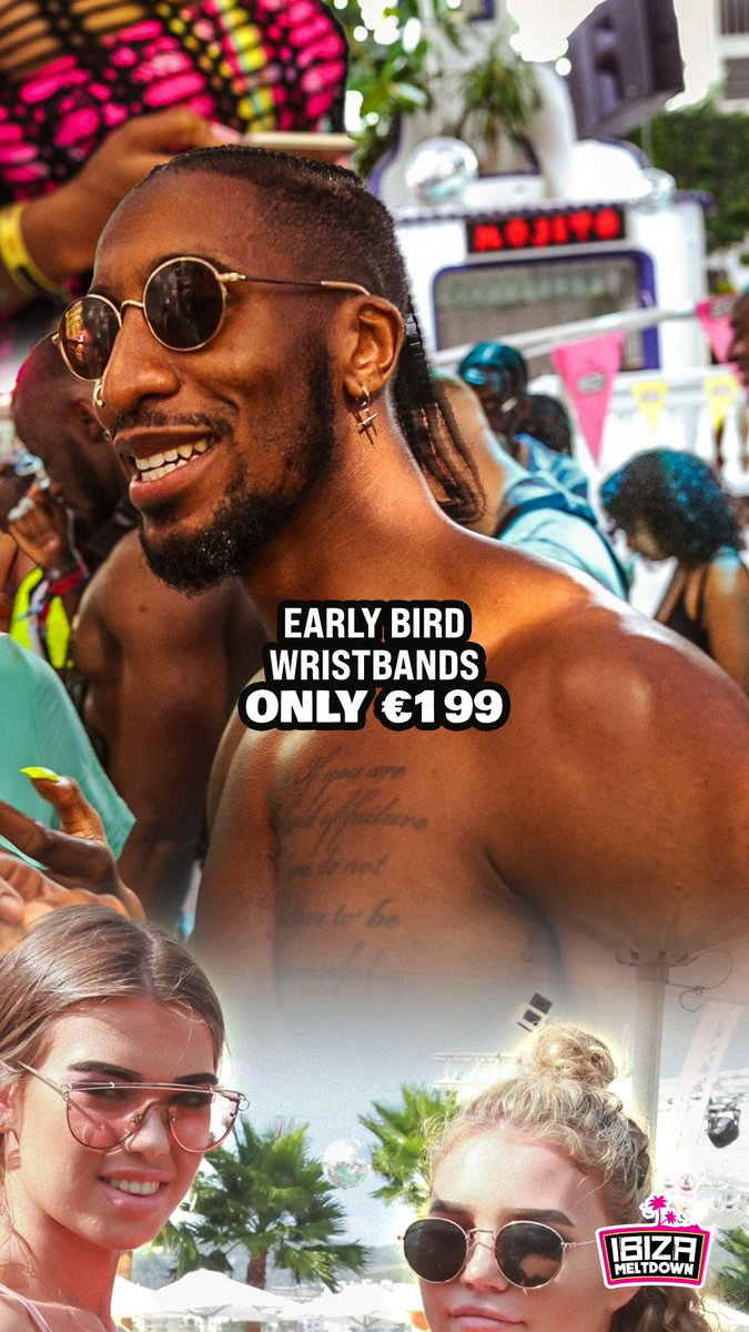 We throw the most epic and exciting parties this Summer in the heart of Ibiza 🥳🎉

Ibiza Meltdown is the official hotspot this year! 

Early bird tickets are just €199, in high demand and selling quickly. 
meltdownevents.com